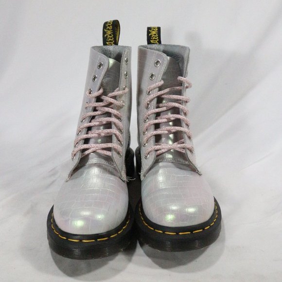 Dr. Martens 1460 Iridescent Croc Leather Boots Sz 6 US RARE - Picture 4 of 14